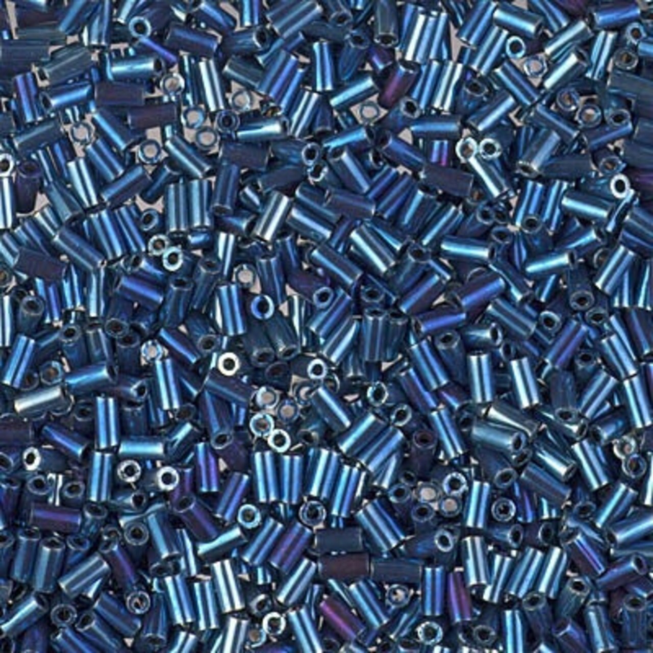 Miyuki 3mm (#1) Bugle Beads, Nickel Iris , BGL1-1992, 8.5 grams